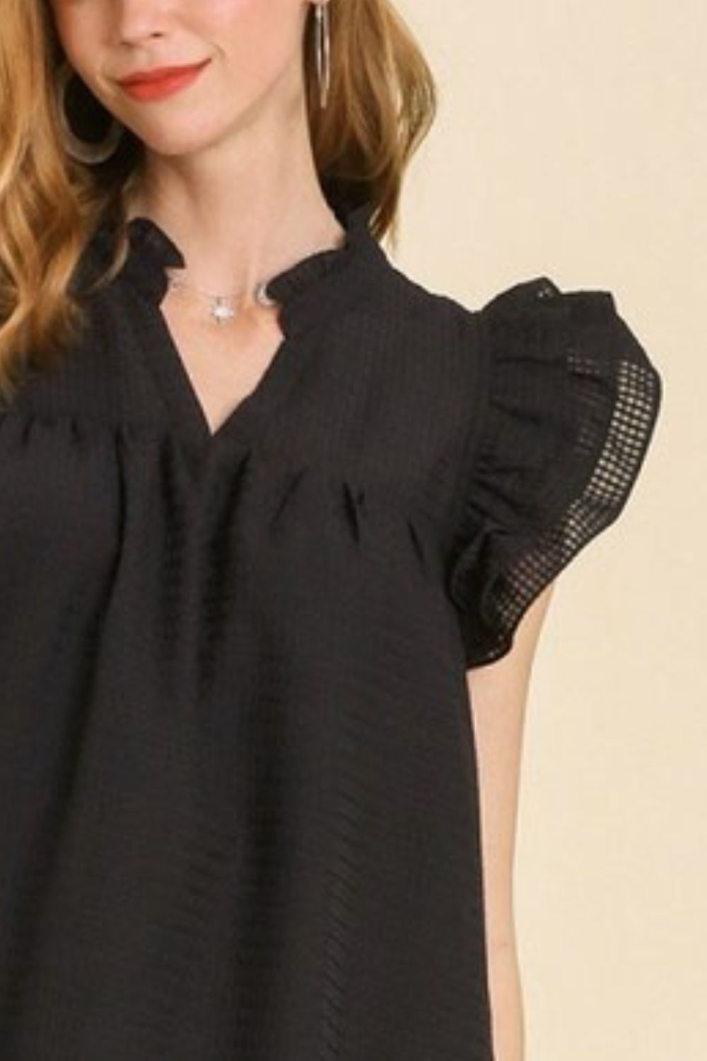 Hazel Blues® | Umgee Layered Ruffle Sleeve Mini Dress