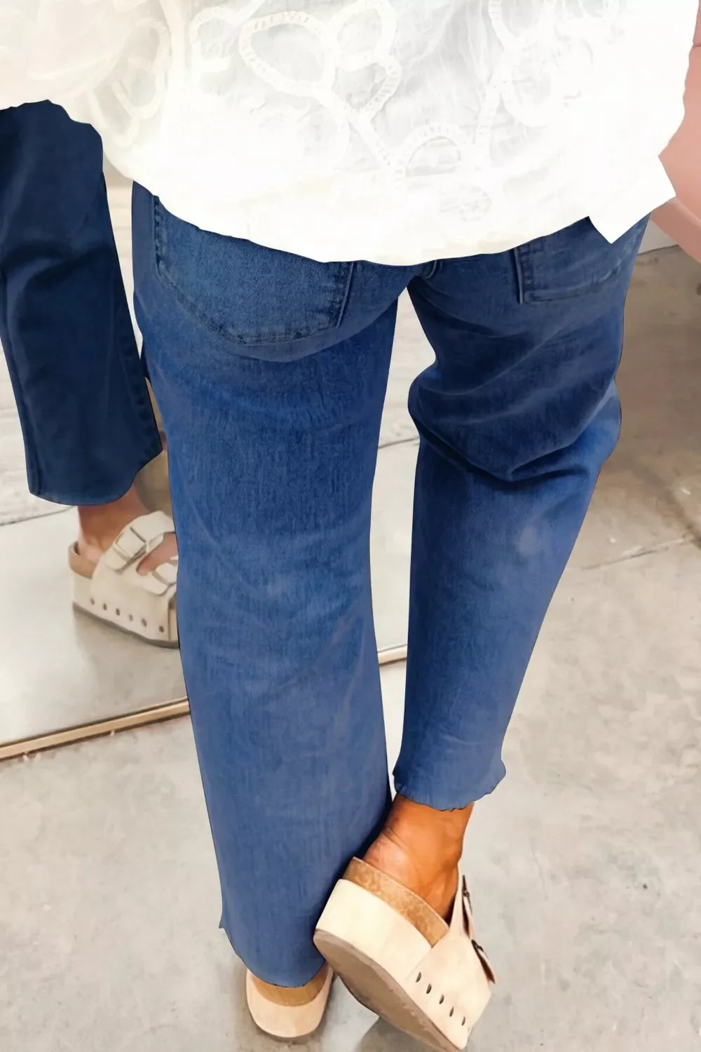 Hazel Blues® | High Waist Straight Leg Jeans