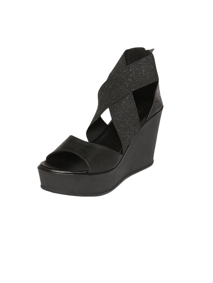 Elina Black Heels