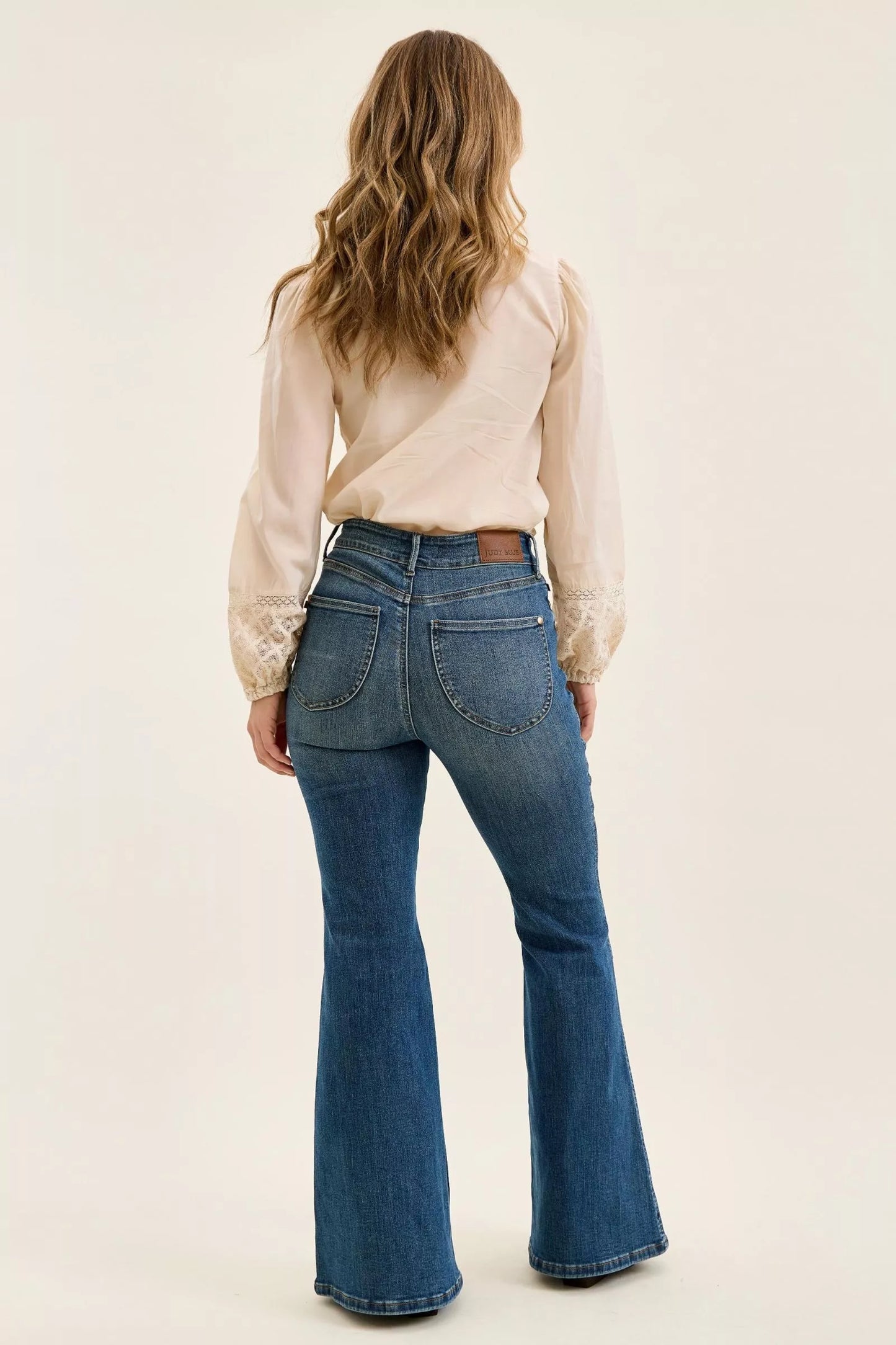 Hazel Blues® | Judy Blue High Waist Double Button Tummy Control Flare Jeans