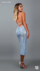 BLUE METALLIC STARE