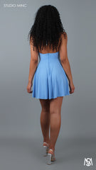 POWDER BLUE SHELL - Summer Mini Dress