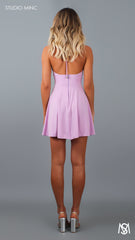 LAVENDER SHELL - Summer Mini Dress