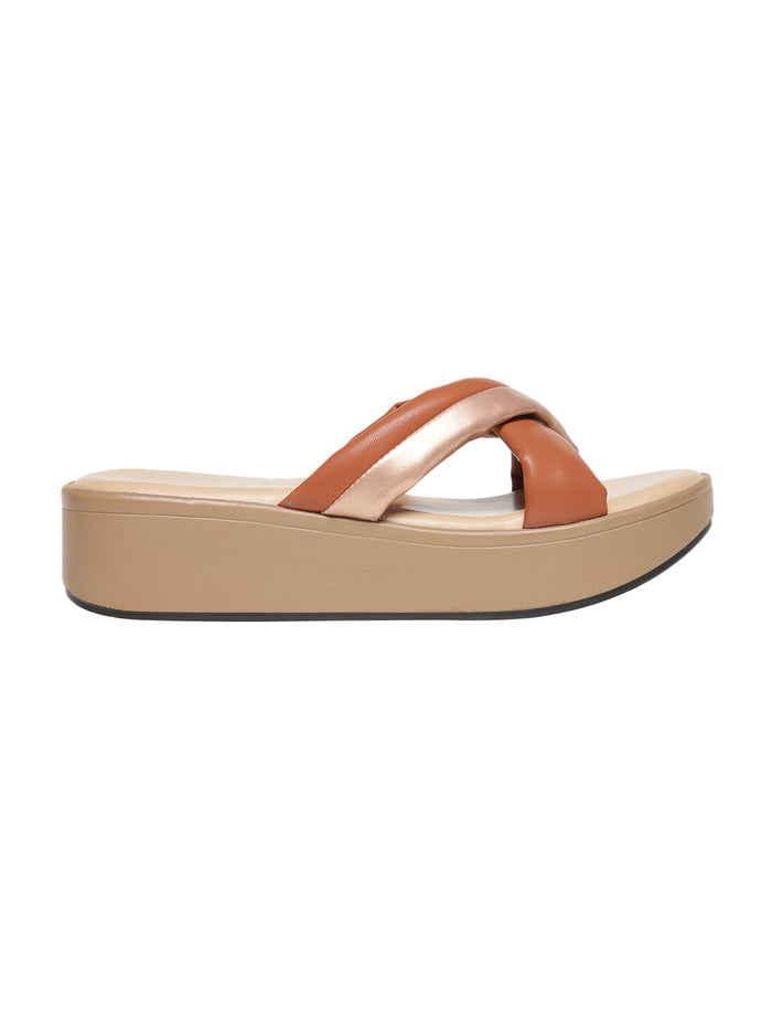 Juliet Tan Flatform Heels