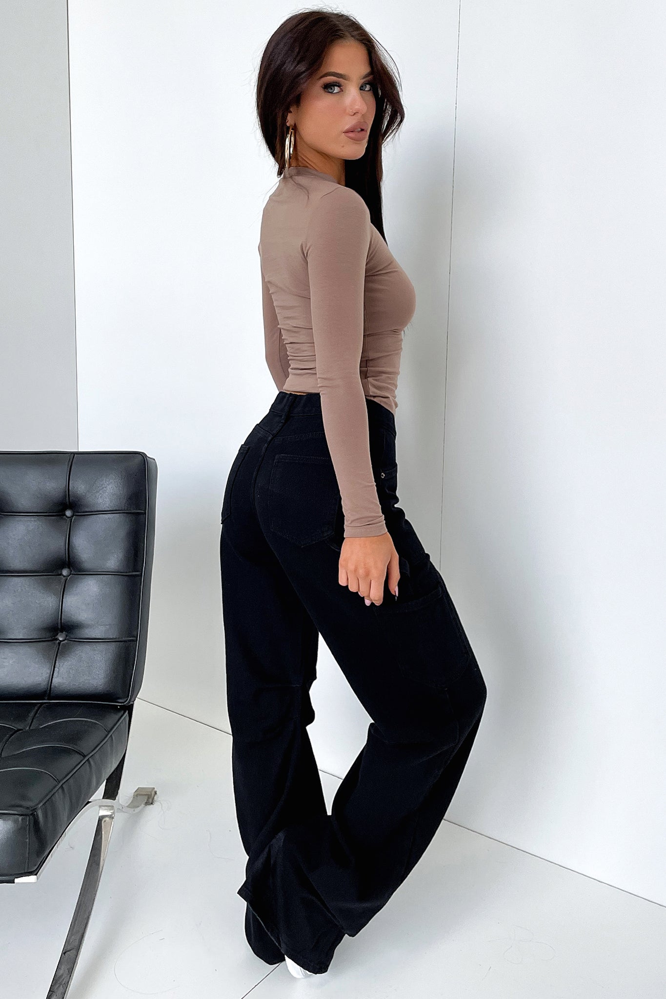 Lemar Long Sleeve Tee - Brown