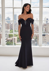 MGNY Madeline Gardner New York 73106 Fitted Long Formal Evening Dress