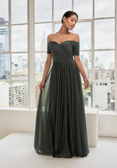 MGNY Madeline Gardner New York 73113 A Line Long Formal Evening Dress