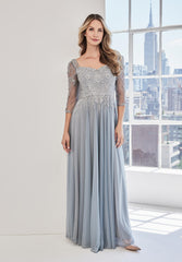 MGNY Madeline Gardner New York 73125 A Line Mother of the Bride Long Formal Dress