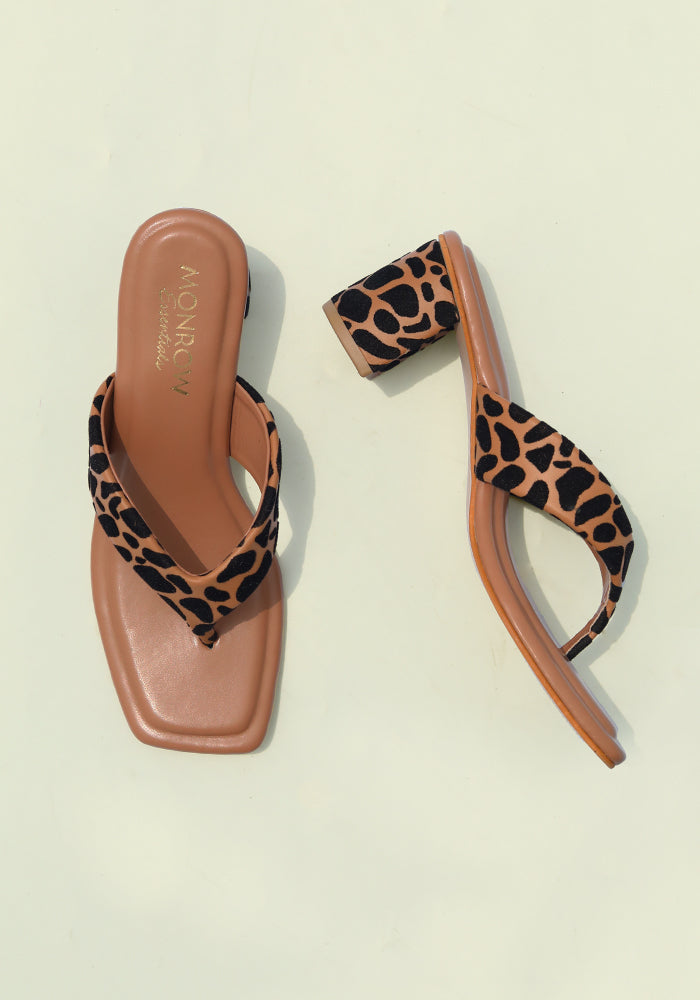 Serena Beige Block Heels