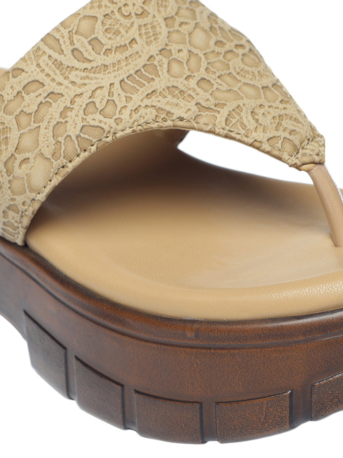 Vulan Beige Wedge Heels