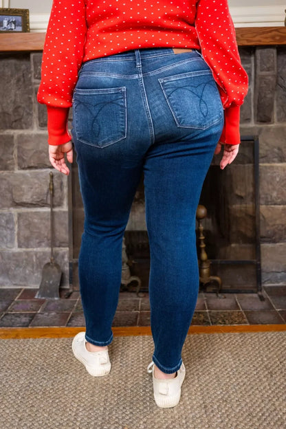 Hazel Blues® | Judy Blue Washed Thermal Skinny Jeans