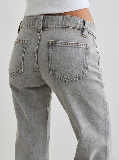 Hazel Blues® |  Low Rise Flare Leg Jeans
