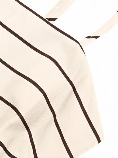 Hazel Blues® |  Striped Print Spaghetti Strap Maxi Dress