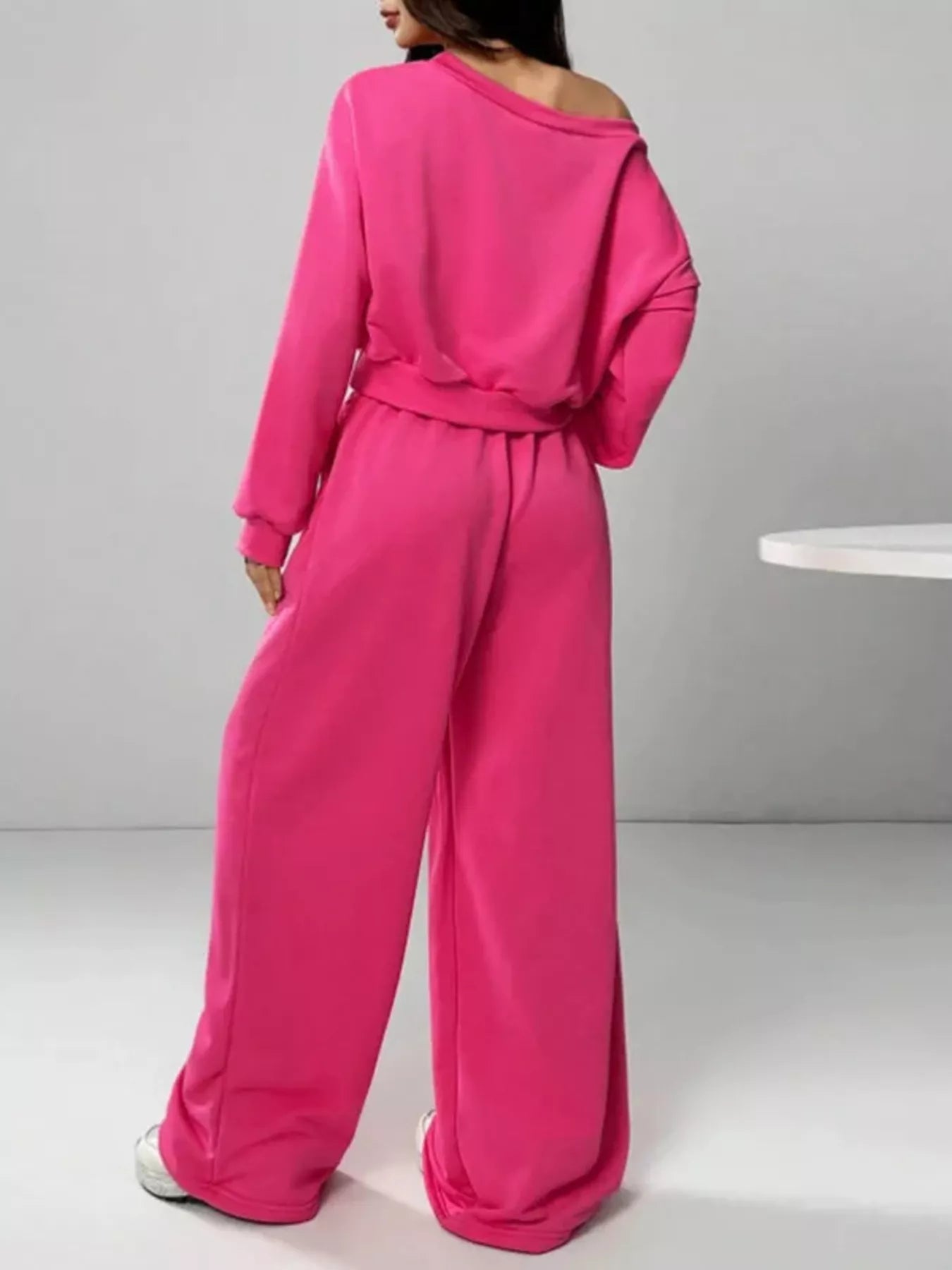 Hazel Blues® |  Boat Neck Long Sleeve Top and Pants Set