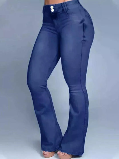Hazel Blues® | Wash High-Waisted Flare Jeans