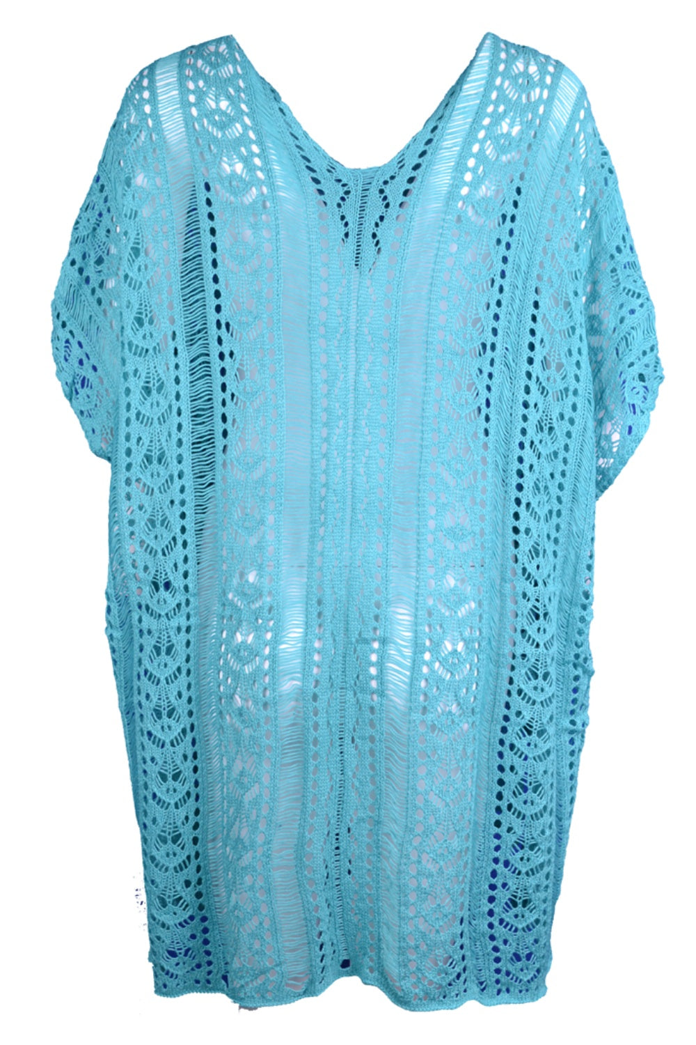 Hazel Blues® | Cutout V-Neck Cover-Up with Tassel