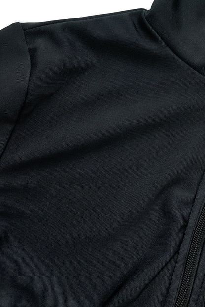 Hazel Blues® | Zip Up Long Sleeve One-Piece Swimwear