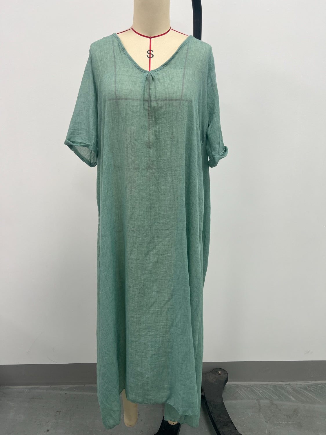 Hazel Blues® | V-Neck Short Sleeve Midi Dress