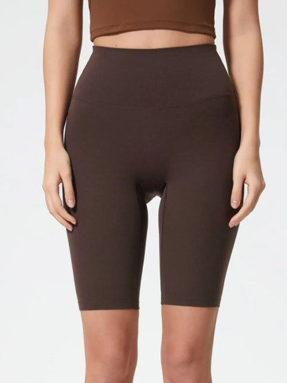 Hazel Blues® |  Millennia High Rise Wide Waistband Active Shorts
