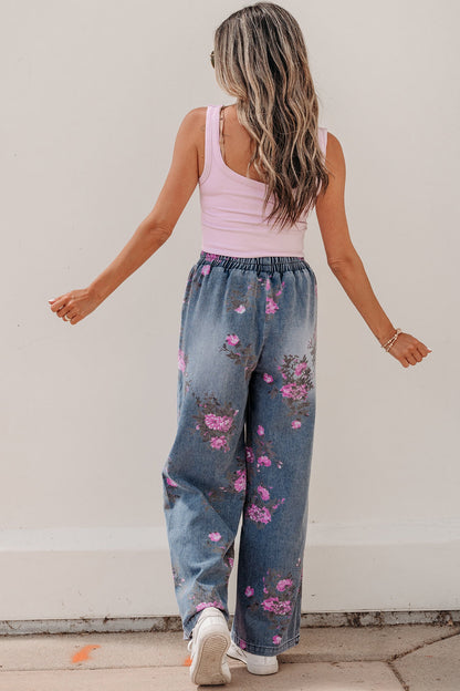 Hazel Blues® |  Meadow Muse Jeans | Floral Jeans