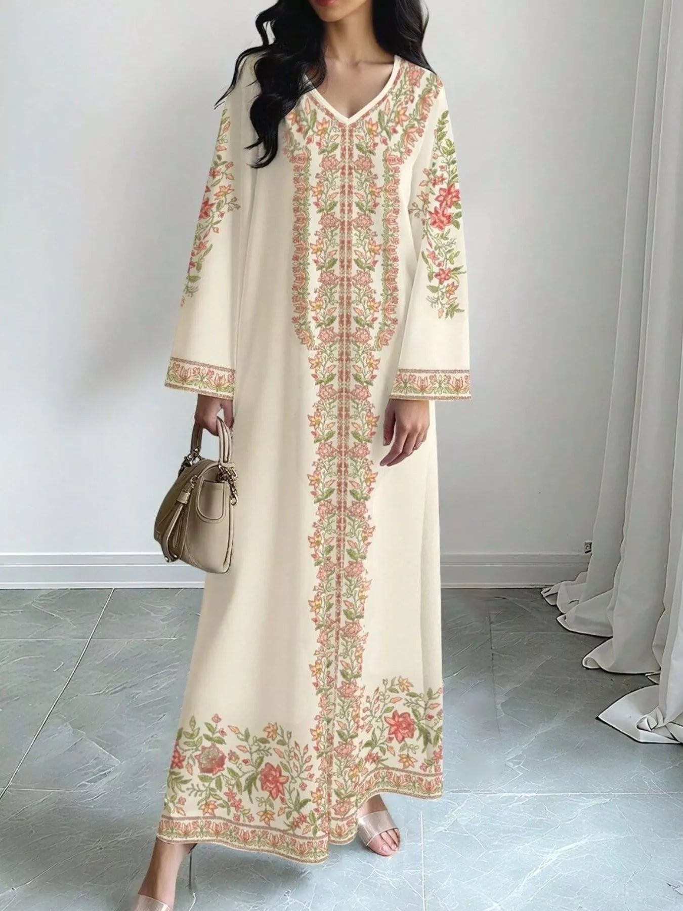 Hazel Blues® |  Floral Long Sleeve Maxi Dress