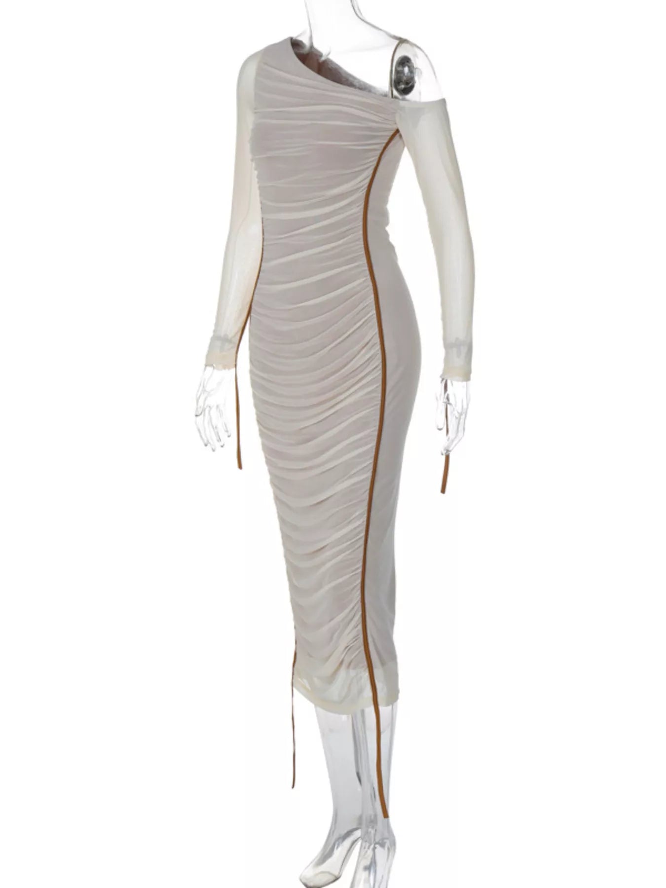 Hazel Blues® |  One-Shoulder Ruched Bodycon Midi Dress