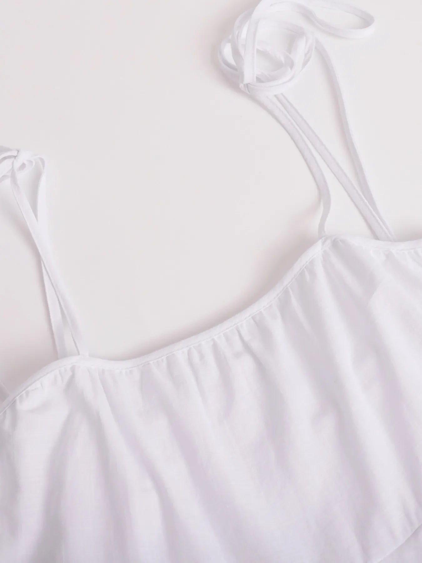 Hazel Blues® |  Ruffle Layered Tie Shoulder Cami Dress