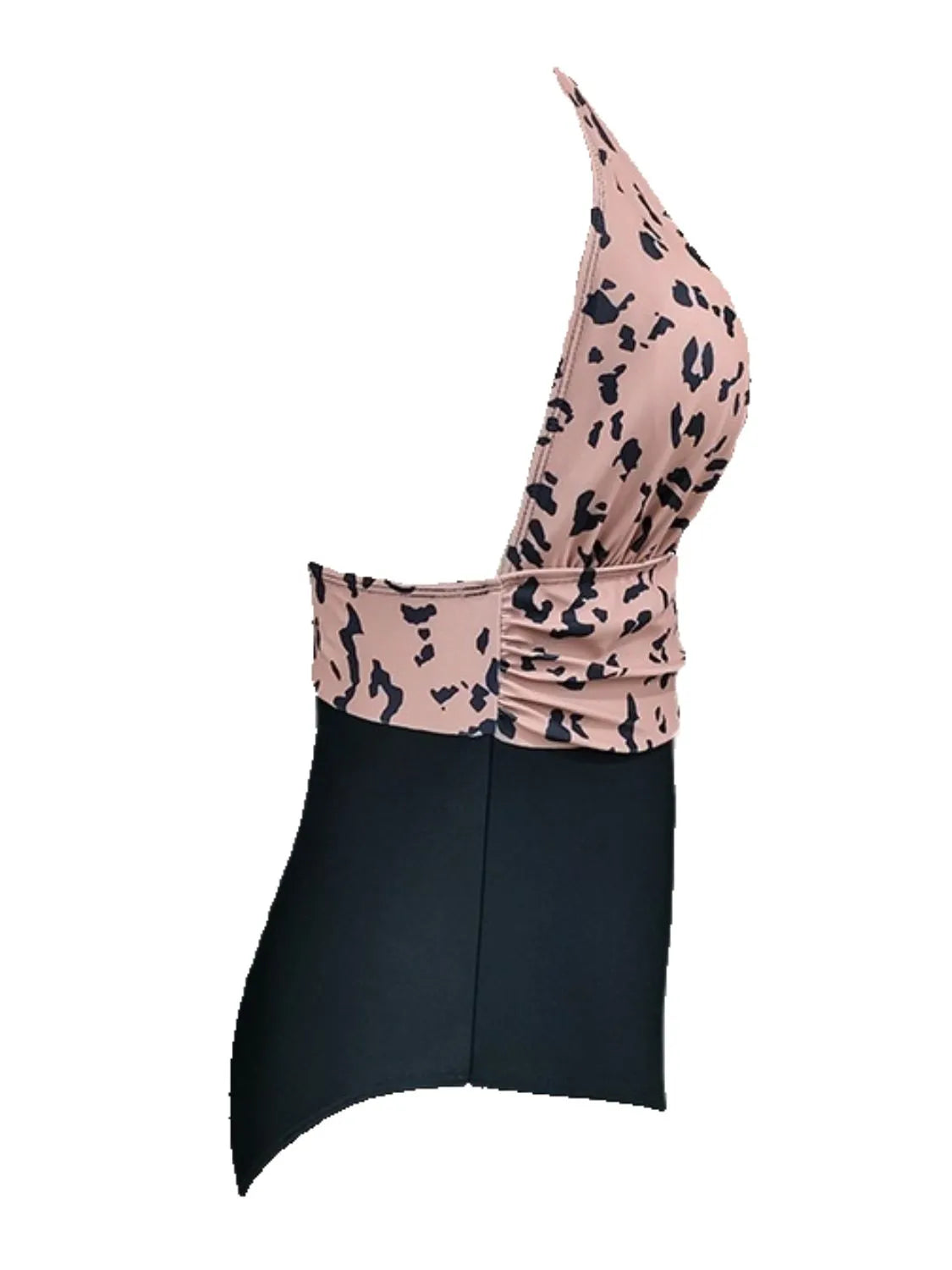 Hazel Blues® | Leopard Halter Neck One-Piece Swimwear