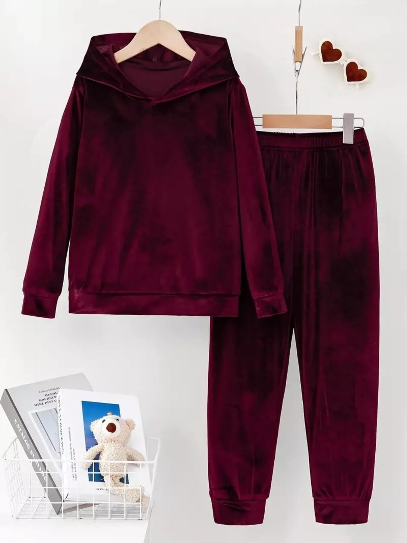 Hazel Blues® | Velvet Hoodie and Pants Set