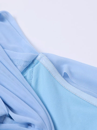 Hazel Blues® |  Off-Shoulder Ruched Mermaid Maxi Dress