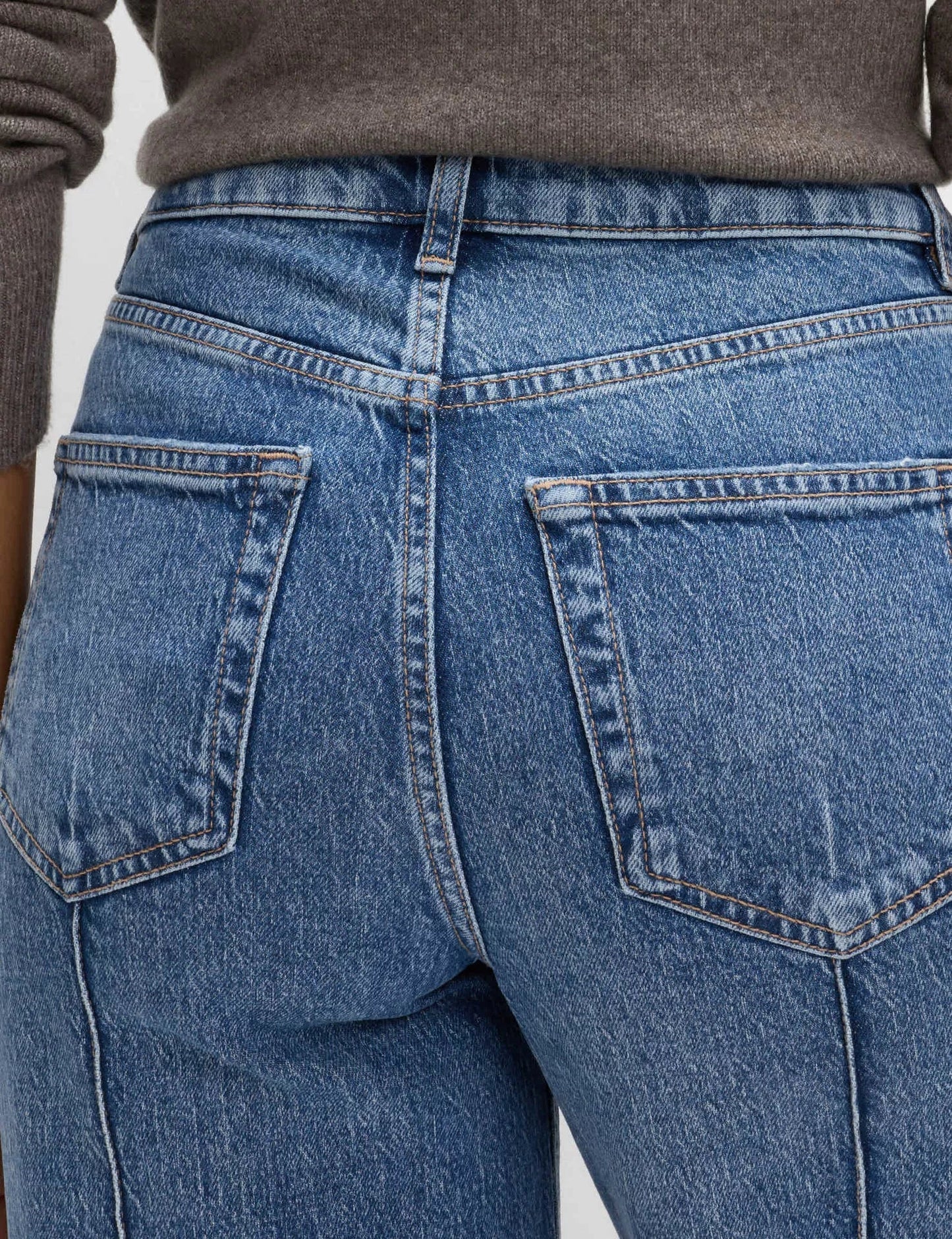 Hazel Blues® |  Wide Leg Jeans with Front Seam Detail