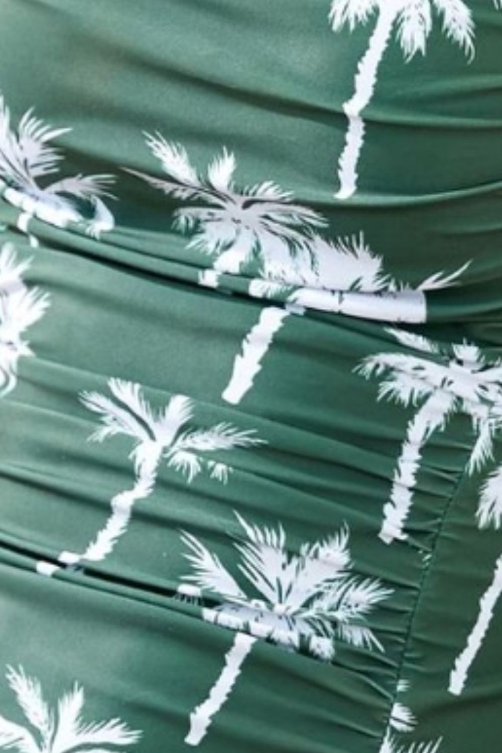 Hazel Blues® | Printed Square Neck Wide Strap One-Piece Swimwear