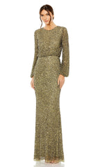 Long Sleeve Formal Gown: Mac Duggal 10044