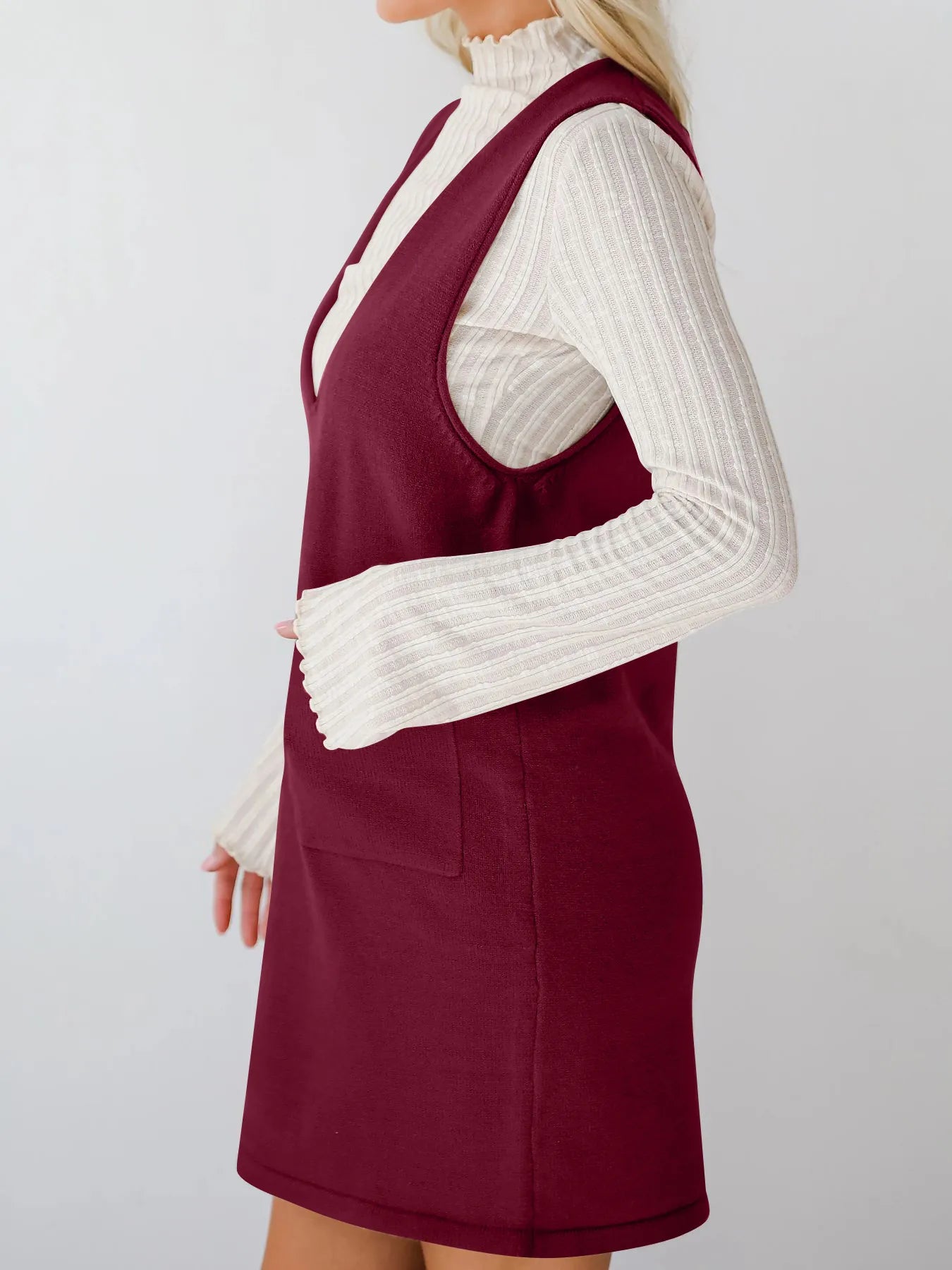 Hazel Blues® |  Sleeveless Knit Dress with Pockets