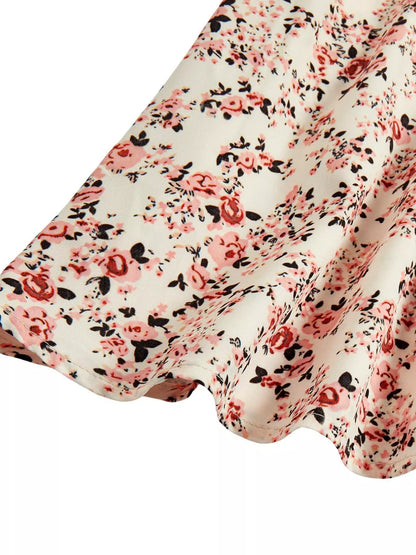 Hazel Blues® |  Floral Print Tie Strap Mini Dress