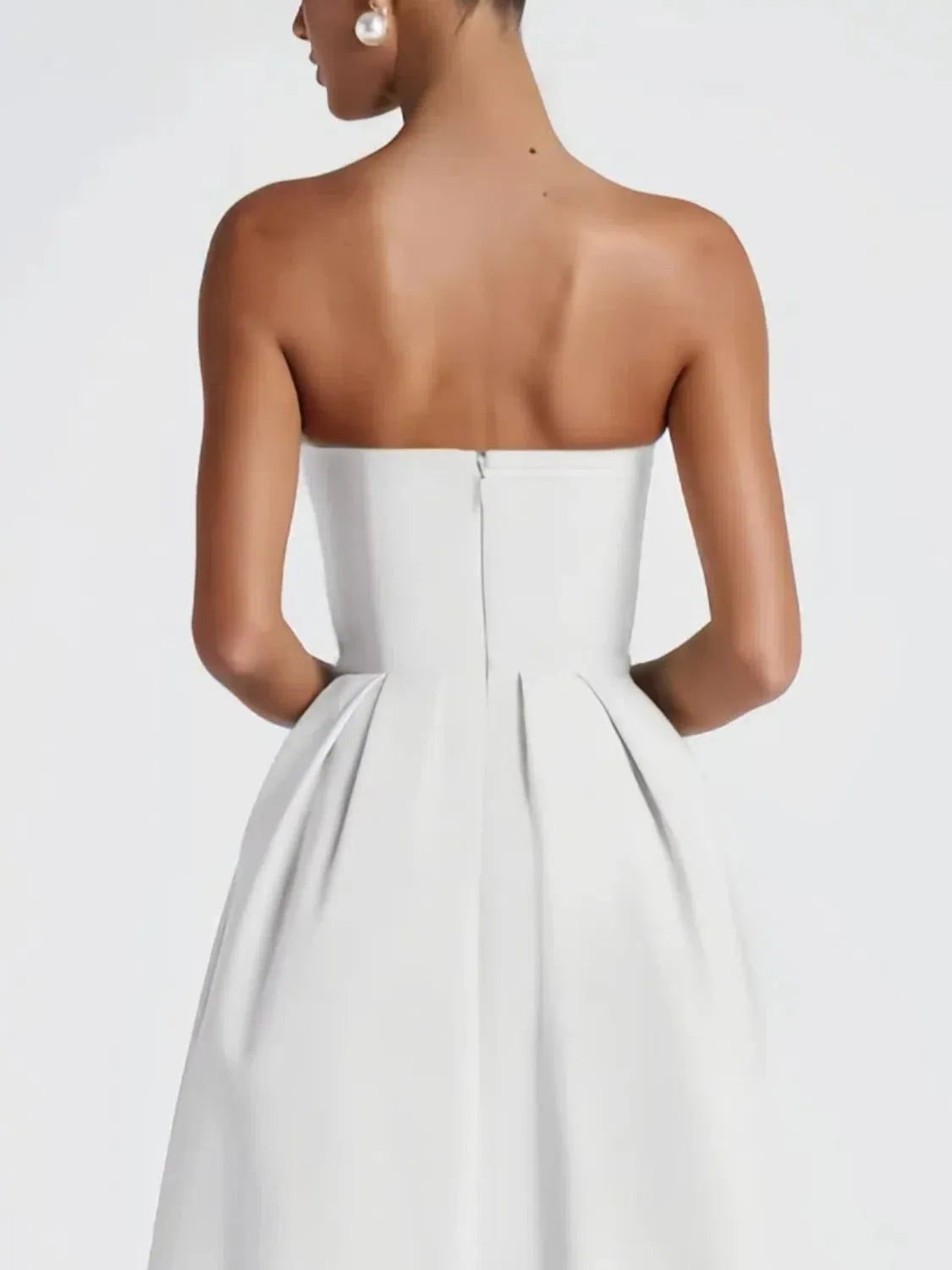 Hazel Blues® |  Solid Color Tube Midi Dress