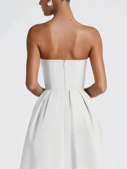 Hazel Blues® |  Solid Color Tube Midi Dress