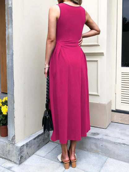 Hazel Blues® |  V-Neck Midi Tank Dress