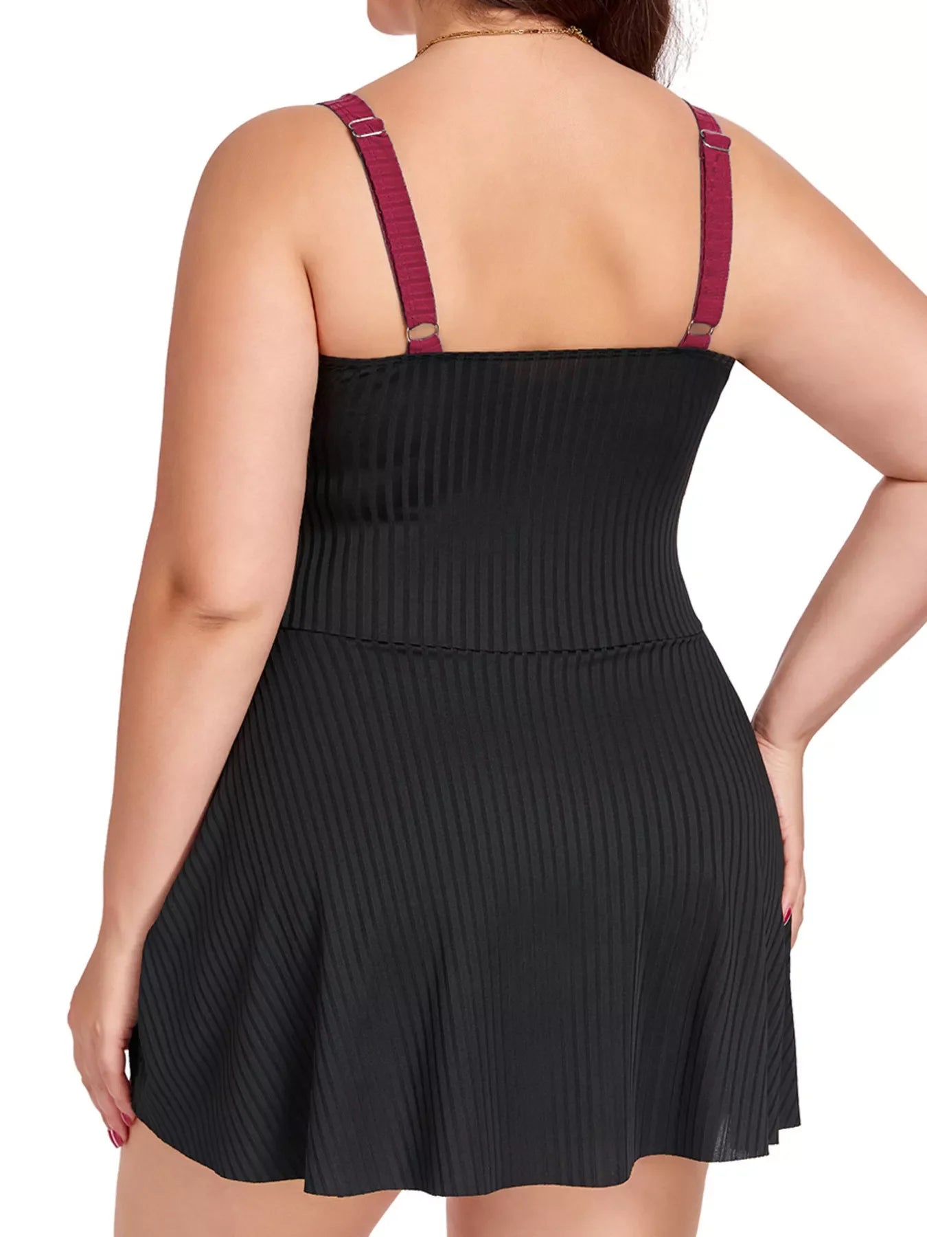 Hazel Blues® | Ruched One-Piece Swim Dress