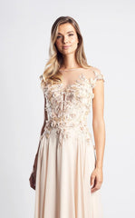 Alexander by Daymor 1452 Long Floral Lace Formal Dress