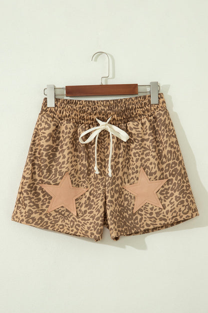 Hazel Blues® |  Untamed Shorts | Leopard Star Shorts