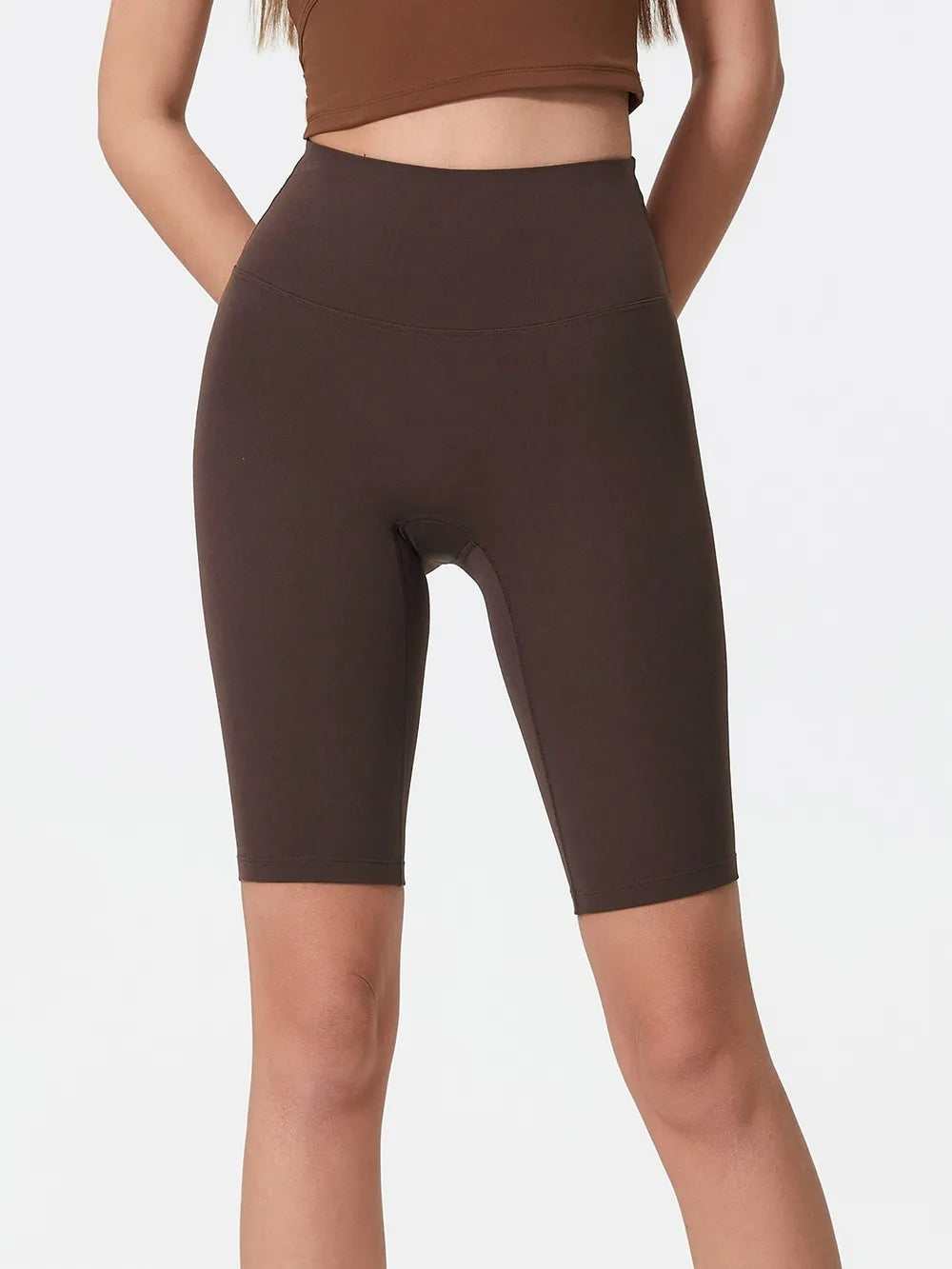 Hazel Blues® |  Millennia High Rise Wide Waistband Active Shorts