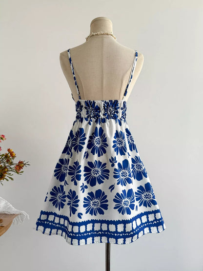 Hazel Blues® |  Floral Print V-Neck Mini Dress