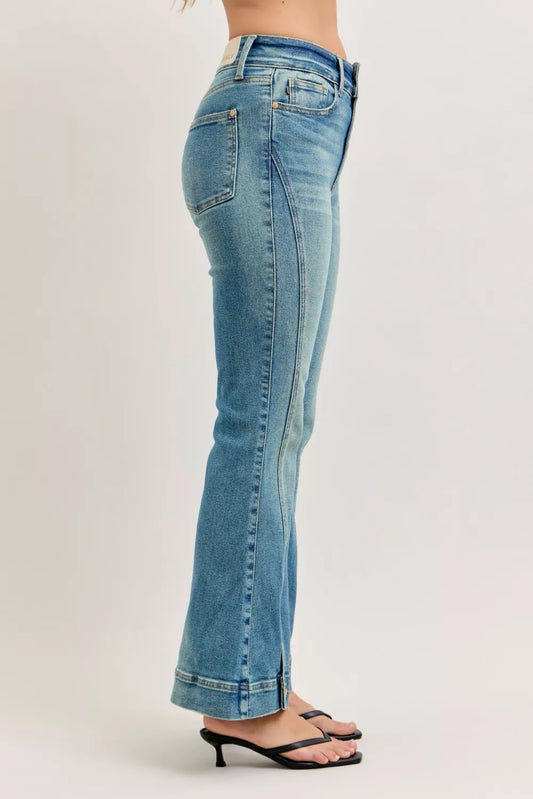Hazel Blues® |  Judy Blue High Waist Vintage Wash Flare Jeans