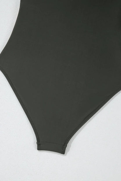 Hazel Blues® | Color Block Padded Square Neck One Piece Swimsuit