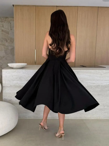 Hazel Blues® |  Solid Color Tube Midi Dress