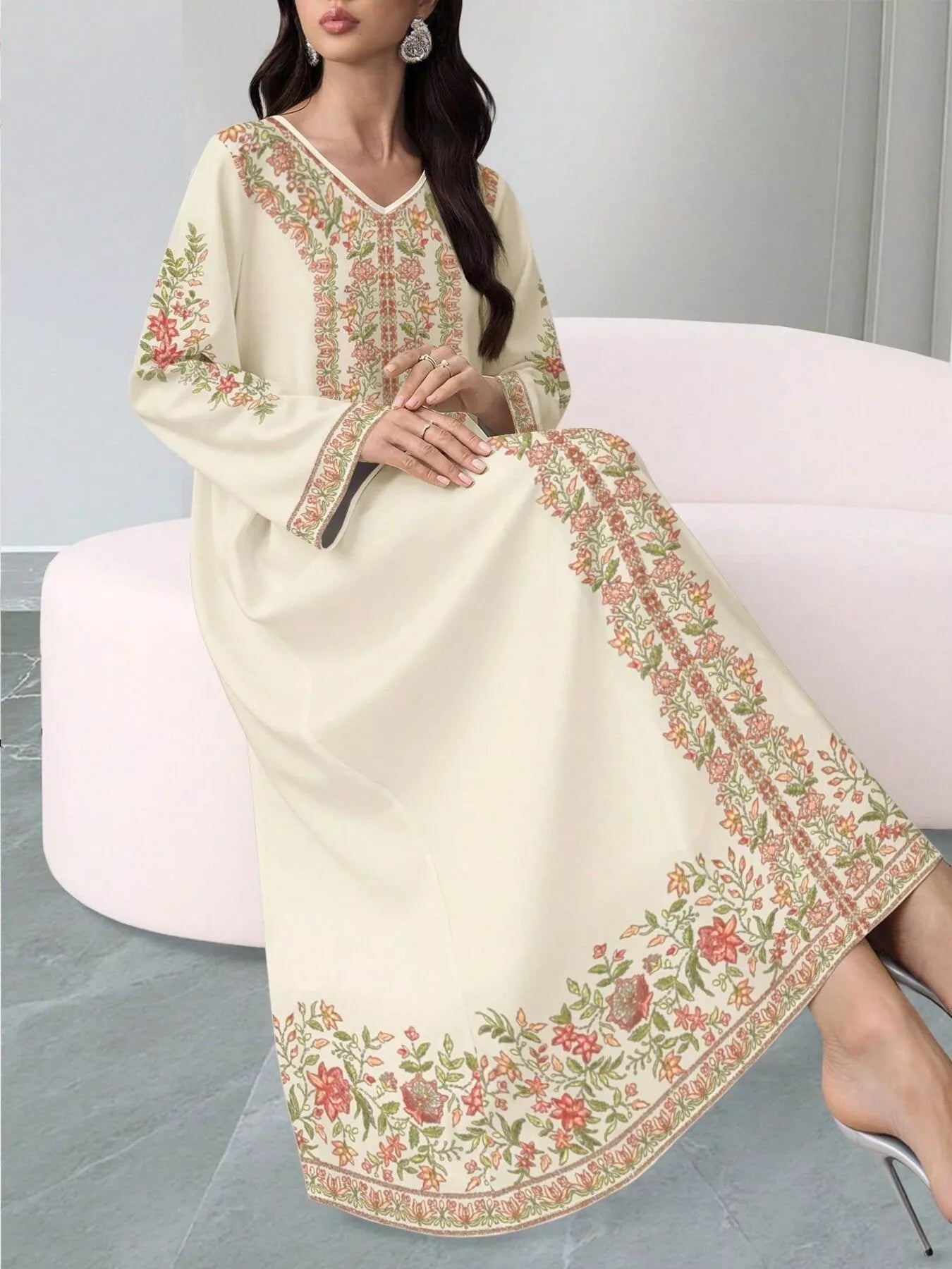 Hazel Blues® |  Floral Long Sleeve Maxi Dress