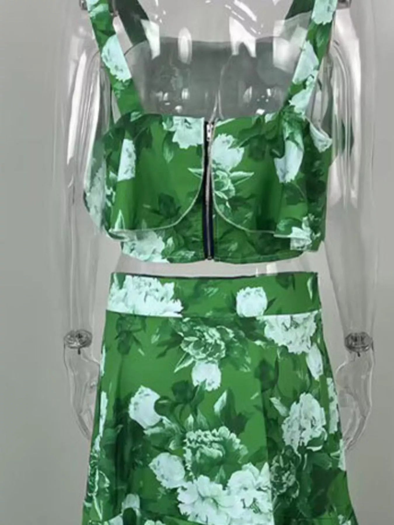 Hazel Blues® |  Floral Print Ruffle Cami and Skirt Two-Piece Set