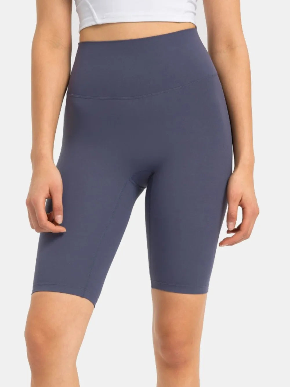 Hazel Blues® |  Millennia High Rise Wide Waistband Active Shorts