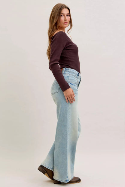 Hazel Blues® |  Judy Blue High Waist Column Straight Jeans